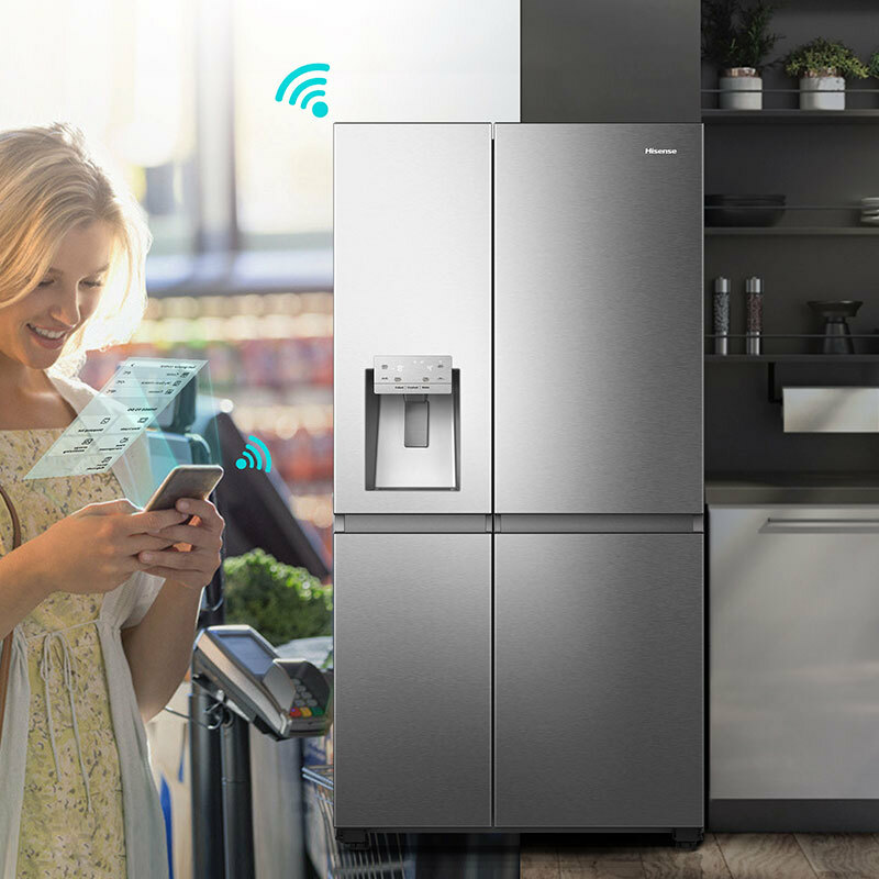 Frigorífico Americano Hisense RS818N4TIE1 Inox (3)