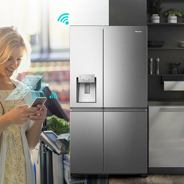 Frigorífico Americano Hisense RS818N4TIE1 Inox (3)