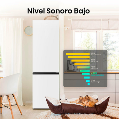 Frigorífico Combi Hisense RB440N4BWE Blanco (4)
