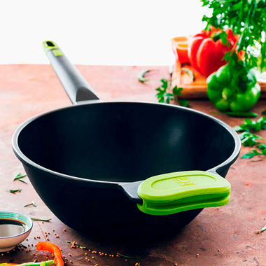 Sartén Wok Bra Con Mango 28 cm Foodie (5)