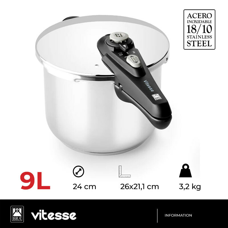 Olla rápida Bra Vitesse 9L (2)