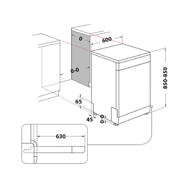 Lavavajillas Whirlpool W7F HS51 60 cm (1)