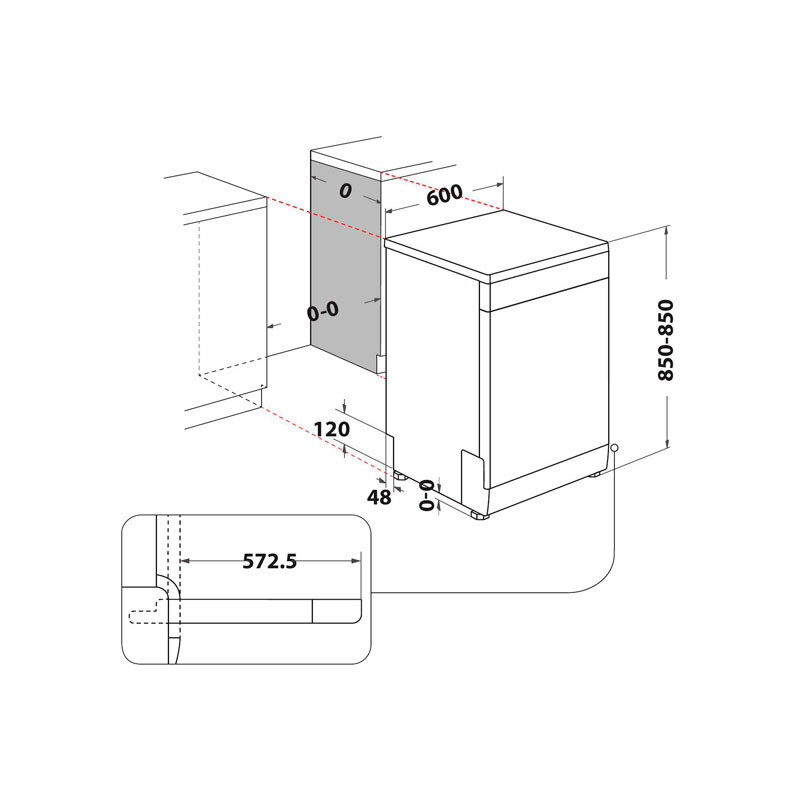 Lavavajillas Whirlpool WFC 3C42 P X 60 cm (1)