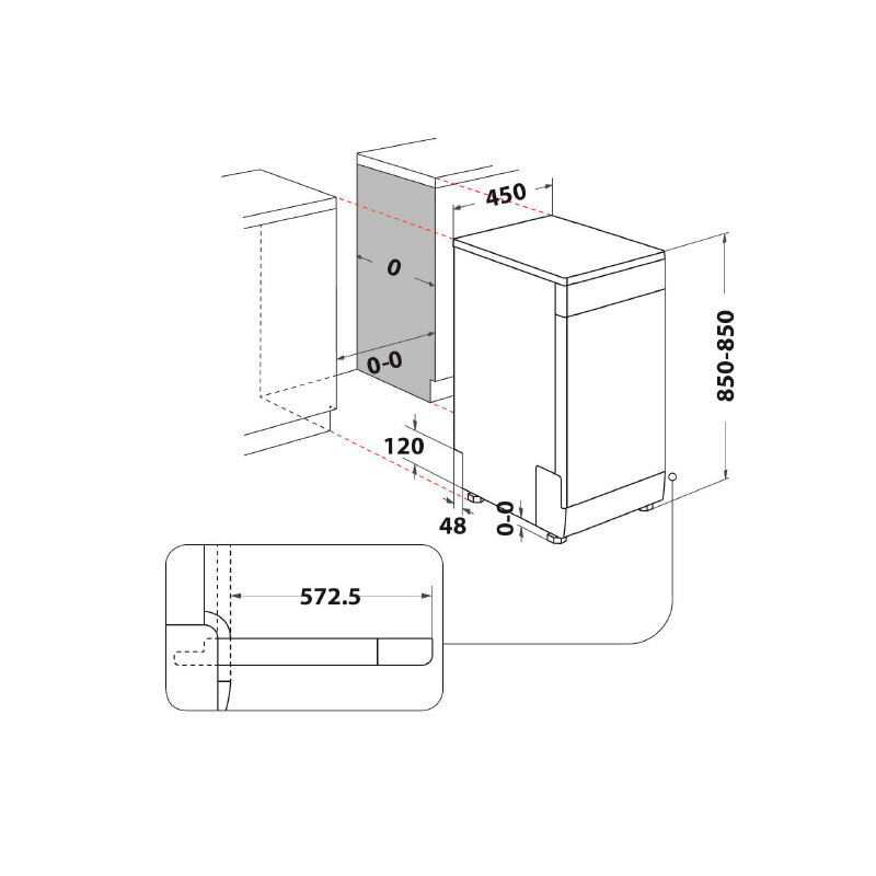 Lavavajillas Whirlpool WSFC 3M27 X 45 cm (1)