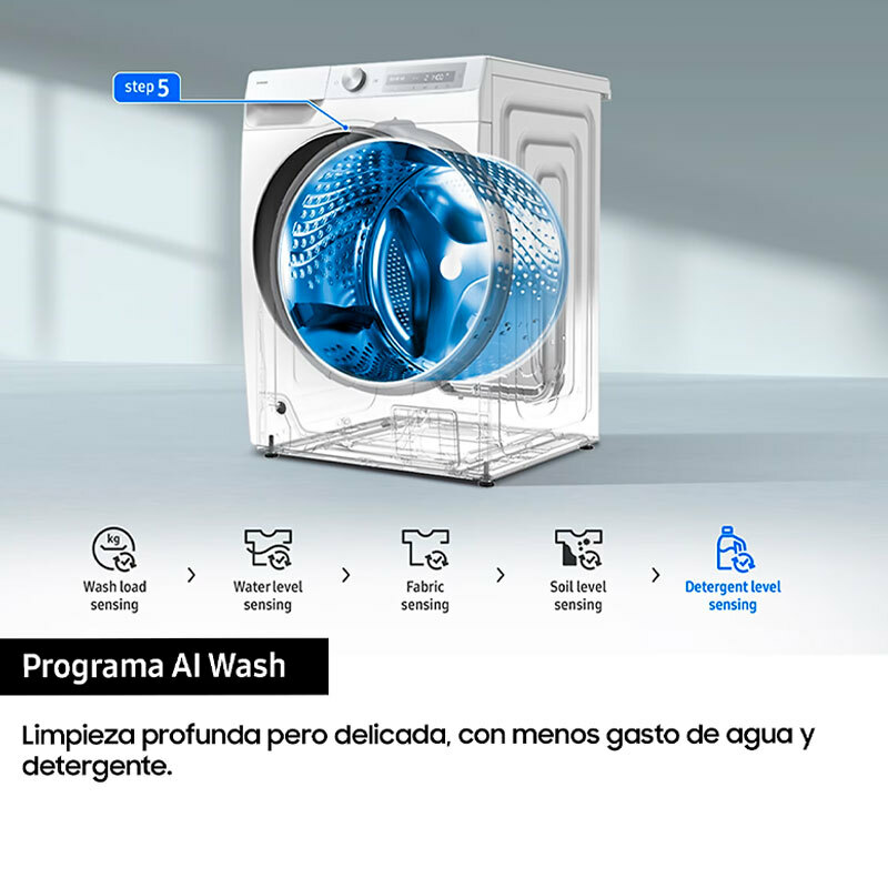 Lavadora Samsung  WW11DG5B25THEC 11Kg Blanca (6)