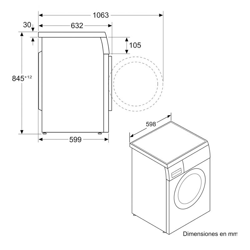 Lavadora Bosch WUU28T66ES 9Kg (1)