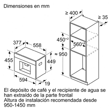 Cafetera integrable Bosch CTL7181B0 Negra (1)