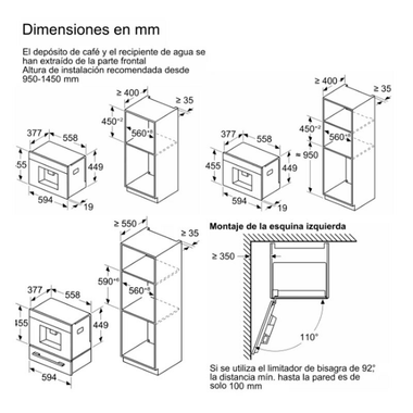 Cafetera integrable Bosch CTL7181W0 Blanca (1)