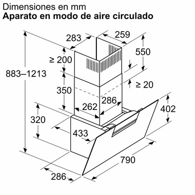 Campana decorativa Siemens LC87KFN60 Negra (1)