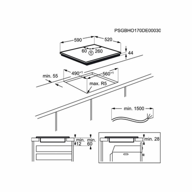 Placa inducción Electrolux LIV63332 60 cm (1)