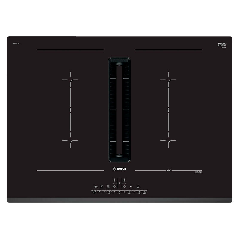 Placa de Inducción con extractor integrado Bosch PVQ731H26E 70 cm