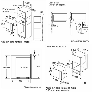 Microondas Bosch BFL524MW0 Blanco (1)