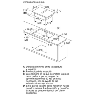Placa de Inducción con Campana Siemens ED851HQ26E 80cm (1)