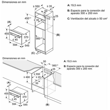 Microondas integrable Siemens CE732GXB1 Negro (1)