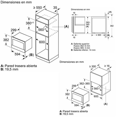 Microondas integrable Siemens BF722R1B1 Negro (1)