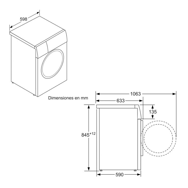 Lavadora Balay 3TS282X 8Kg (1)
