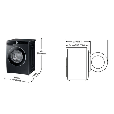 Lavadora Samsung WW90DG6U85LBU3 9Kg (1)