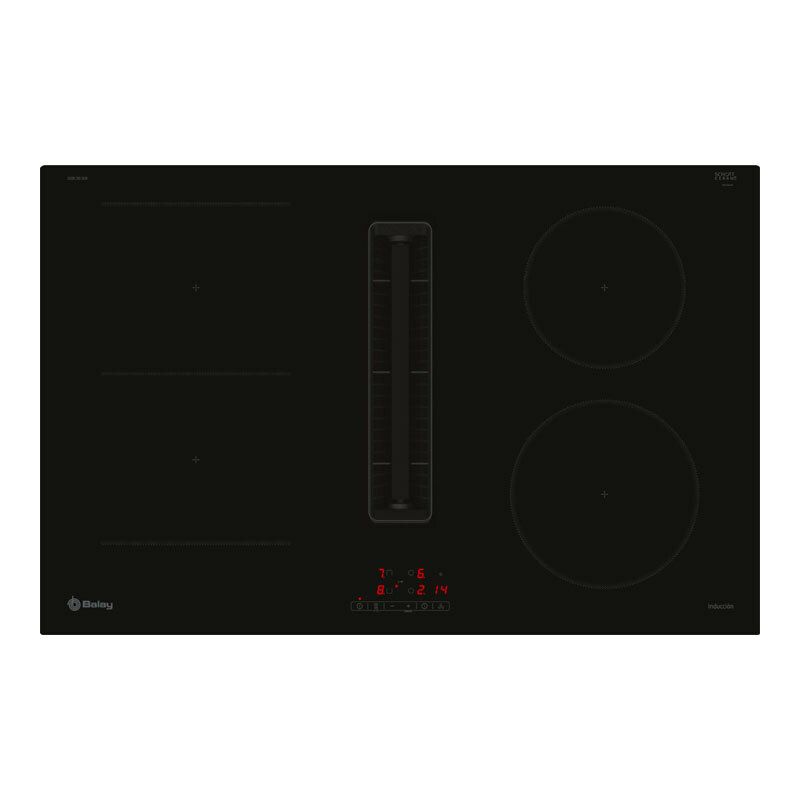 Placa de Inducción con extractor integrado Balay 3EBC983ER 80 cm