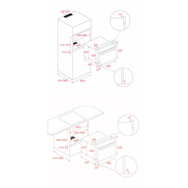 Horno integrable Teka HLC84G1CBM Negro Mate (1)