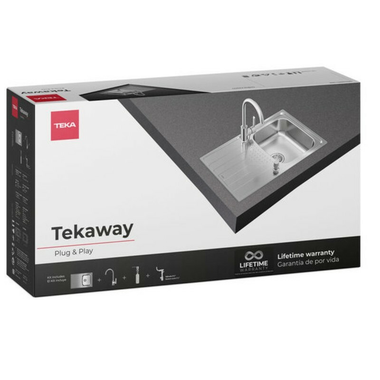 Fregadero y grifo TekaWay Universe 45 T-XP 1C 1E + IN 915 + JB (3)