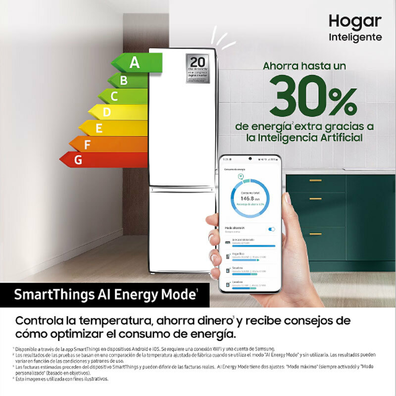 Frigorífico Combi Samsung RB53DG703DS9EF Inox (4)