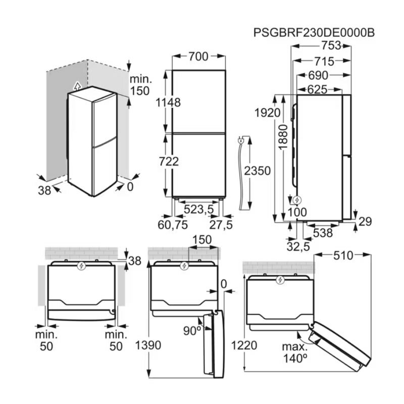 Frigorífico Combi AEG ORC6M481EX Inox (1)