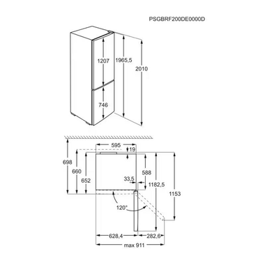 Frigorífico Combi Electrolux LNT6ME36W2 Blanco (1)