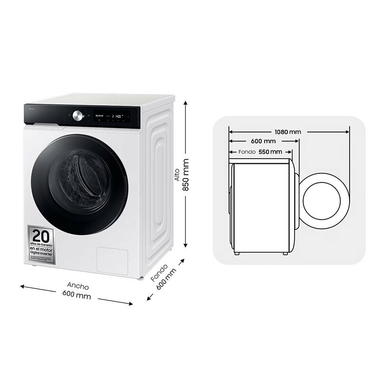 Lavadora Samsung WW90DB7U94GEU3 9Kg (1)