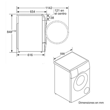 Lavasecadora Bosch WNC254A0ES 10,5Kg (1)