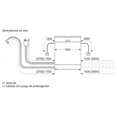 Lavavajillas Bosch SMS2HMW04E 60 cm Blanco (1)