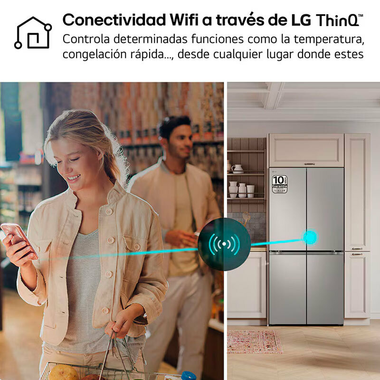 Frigorífico Americano LG GMB860PYDE Inox (7)