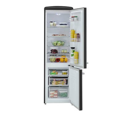 Frigorífico Combi Exquisit RKGC250-70-H-160E Negro Mate (3)