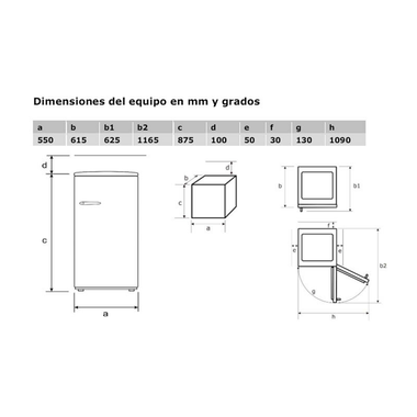 Frigorífico 1 Puerta Exquisit RKS120-V-H-160F Rojo (1)