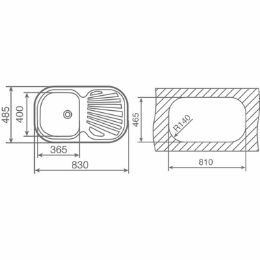 Fregadero Teka STYLO 1C 1E Inox Derecha (1)