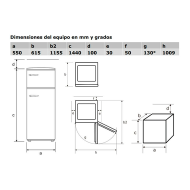 Frigorífico 2 Puertas Exquisit RKGC270-45-H-160E Rojo (1)