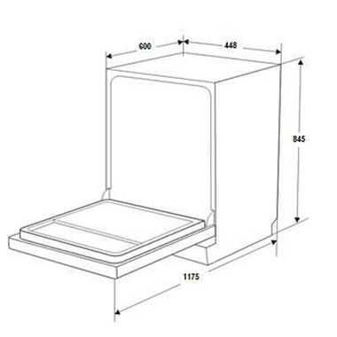 Lavavajillas Fagor 4LVF435AD 45 cm (1)