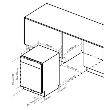 Lavavajillas integrable Fagor 4LVF624IT 60 cm (1)