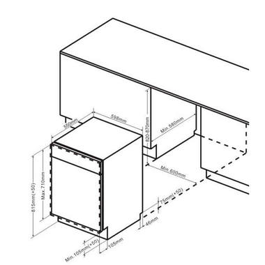 Lavavajillas integrable Fagor 4LVF622IT 60 cm (1)