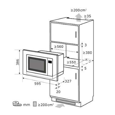 Microondas integrable Exquisit EMW20DG020 Inox (1)