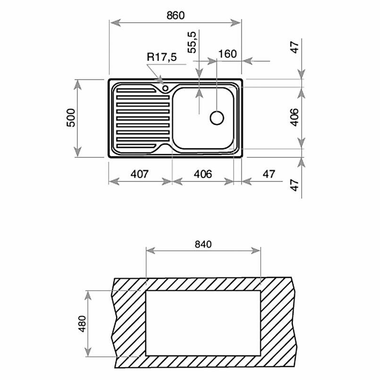 Fregadero Teka CLASSIC 1C 1E Reversible (1)