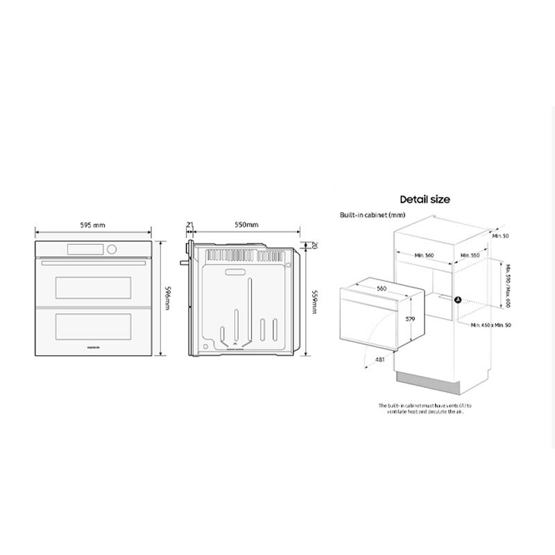 Horno integrable Samsung NV7B4530ZAS/U1 Inox (1)