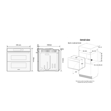 Horno integrable Samsung NV7B4530ZAS/U1 Inox (1)