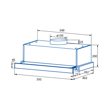 Campana Extraíble Cata TFB5160BK 60 cm Negro (1)