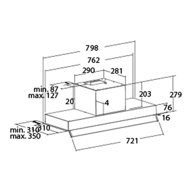 Campana integrable Cata Armonía 80 cm X/B Inox (1)