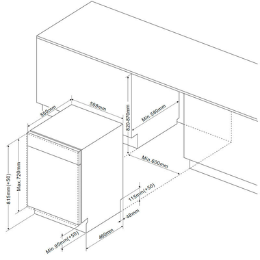 Lavavajillas integrable Fagor 4LVF638ADIT 60 cm (1)