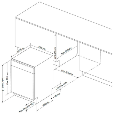Lavavajillas integrable Fagor 4LVF637ADIT 60 cm (1)