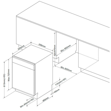 Lavavajillas integrable Fagor 4LVF635ADIT 60 cm (1)