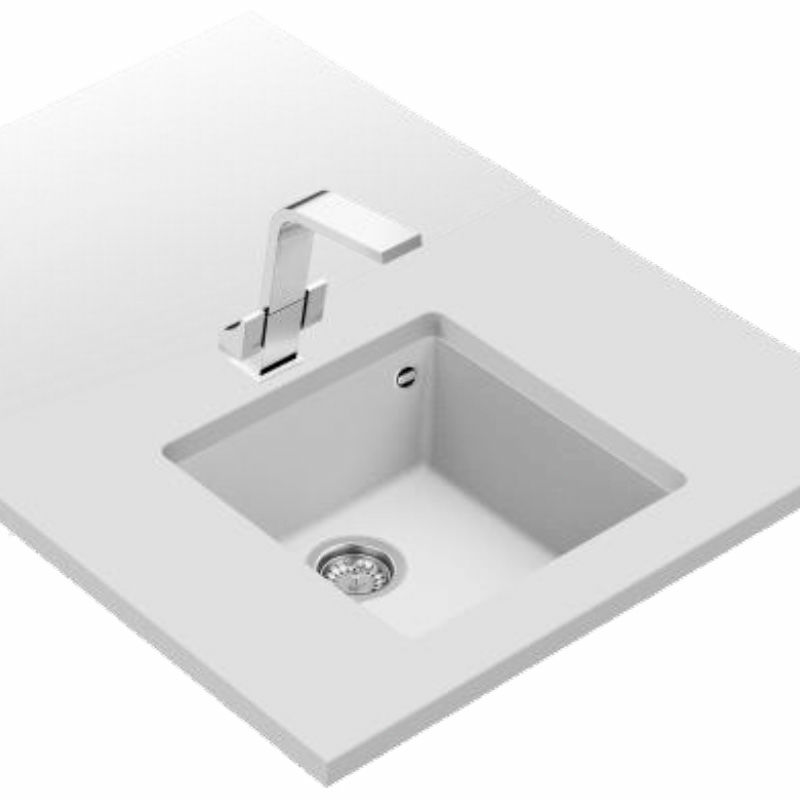 Fregadero Teka SQUARE 40.40 TG Blanco (2)