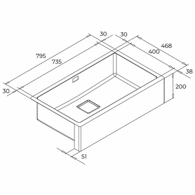 Fregadero Teka American Pro80 M-XP 1C (1)
