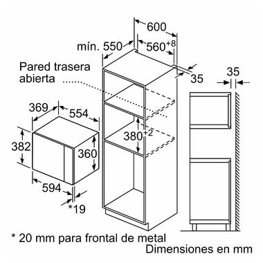 Microondas Bosch BEL554MS0 Negro (1)